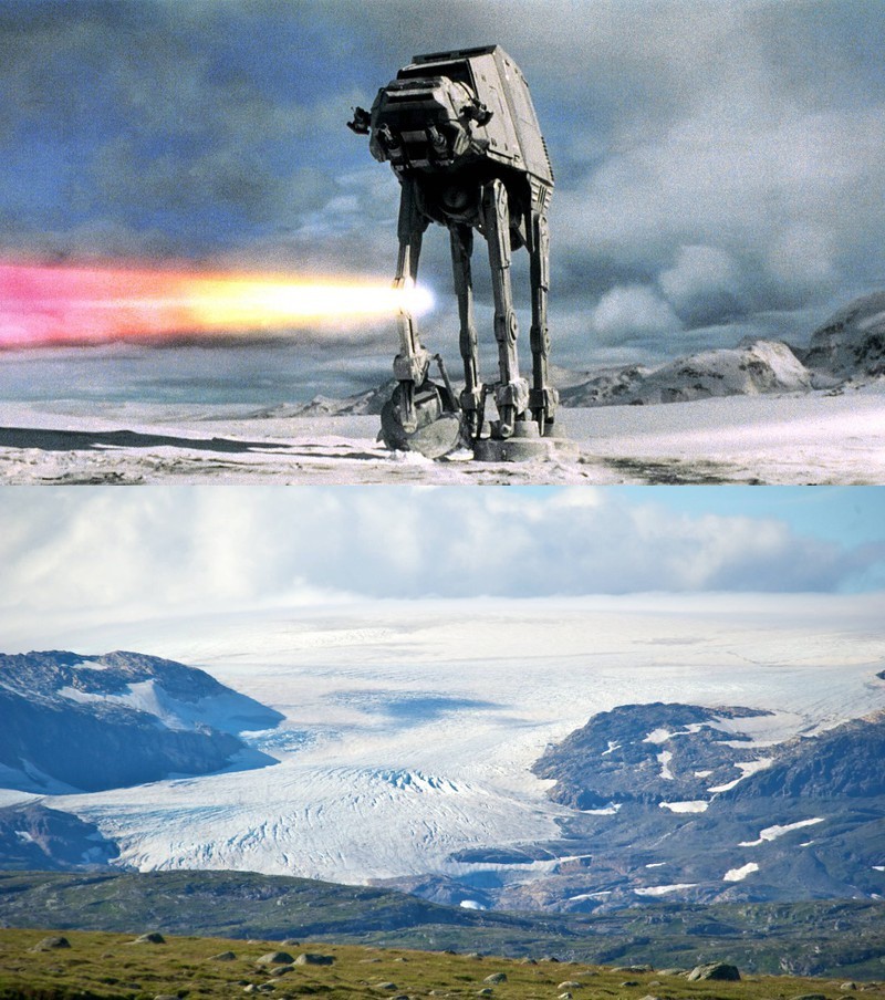 Der Gletscher in Norwegen war Drehort von „Star Wars: Episode V“. Hier gab es Szenen auf dem Eisplaneten