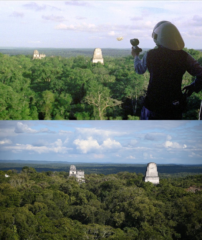 In Guatemala liegt der Ort Tikal, der von vielen Touristen besucht wird