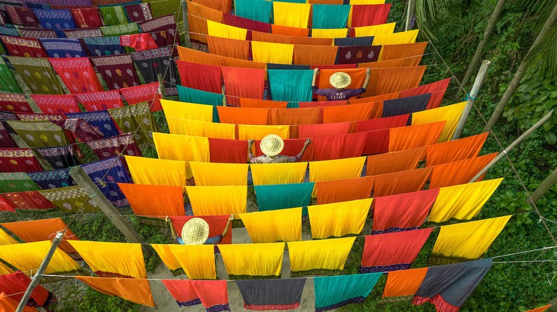 Dhaka in Bangladesh ist für seine Textilproduktionen bekannt.