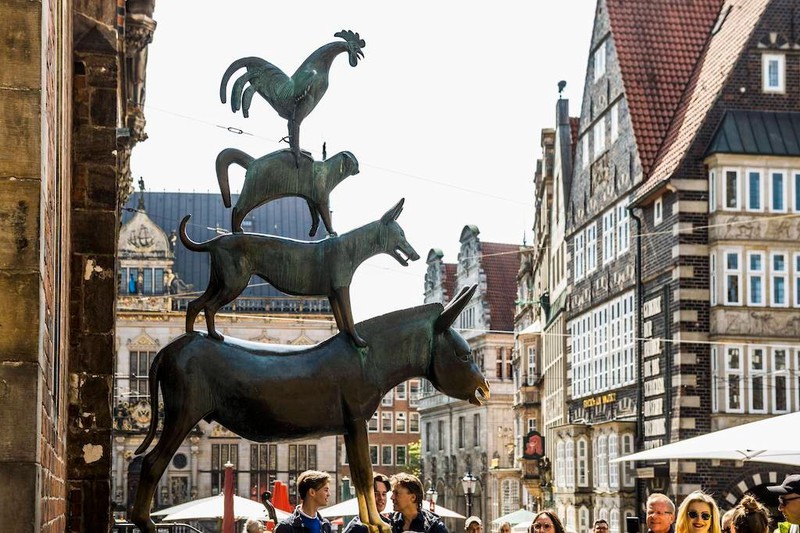 Die Bremer Stadtmusikanten sind eine beliebte Touristenattraktion.