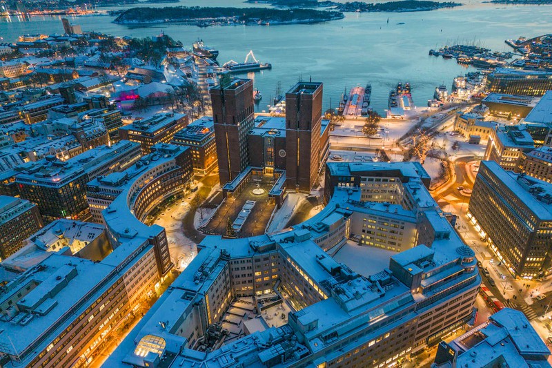 Auch die Hauptstadt von Norwegen ist ein echter Schneegarant!