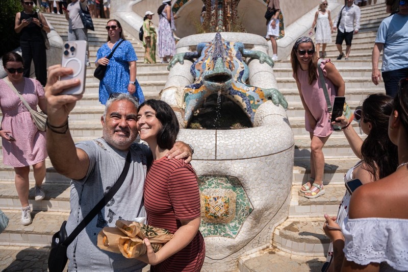 Massentourismus in Barcelona.