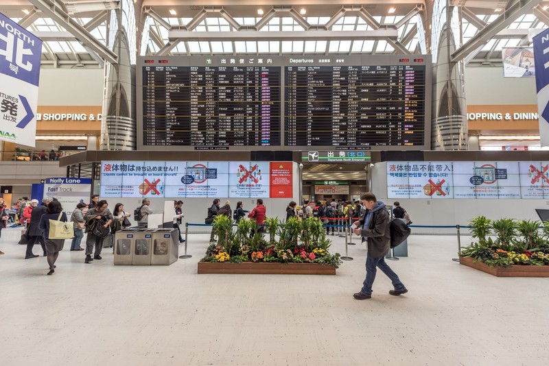 Der Flughafen von Tokio liegt auf dem 10. Platz des Rankings der besten Flughäfen