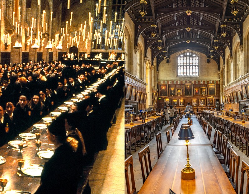Die „Harry Potter“-Filme wurden nicht direkt in der Halle von Oxford gedreht, sondern die Location diente nur als Inspiration.