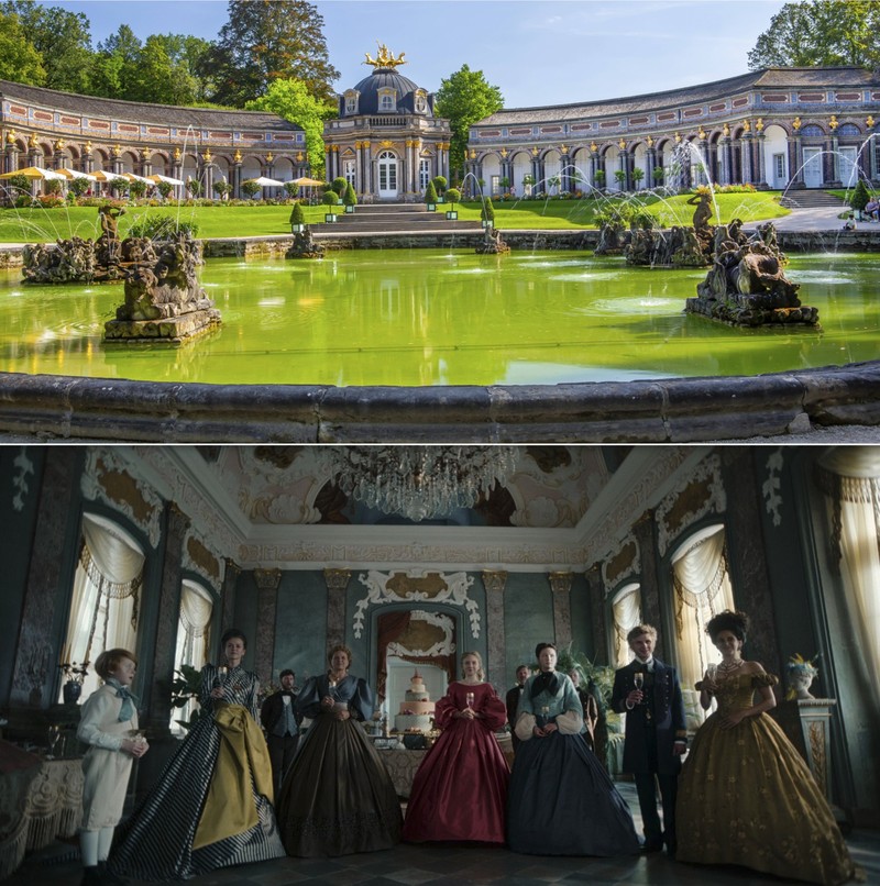 Viele der Gartenszenen wurden in der Eremitage in Bayreuth gedreht.