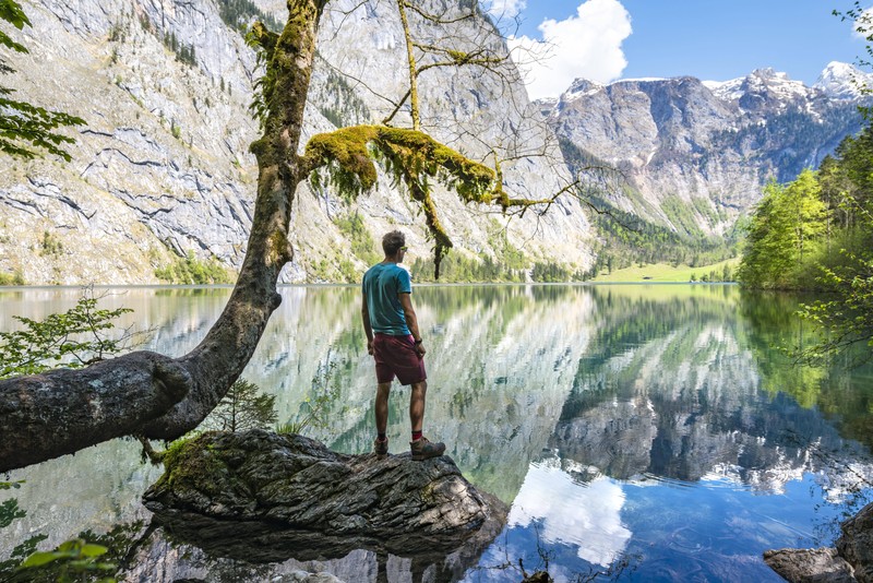 Imposante Aussicht auf Seen und Berge findest du hier am Obersee.