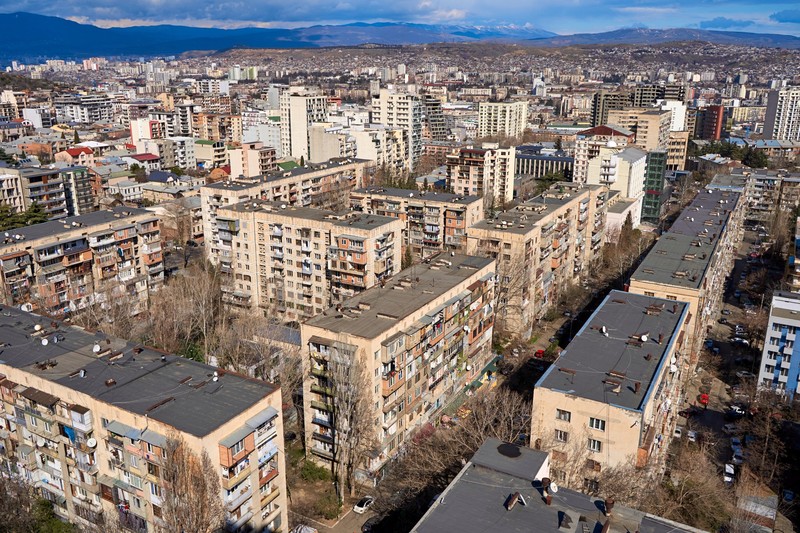 In der dich besiedelten Stadt Gldani steht das Gldani-Gefängnis in Georgien.