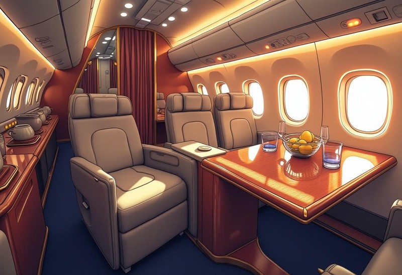 Ein Luxusflug kann teuer werden.