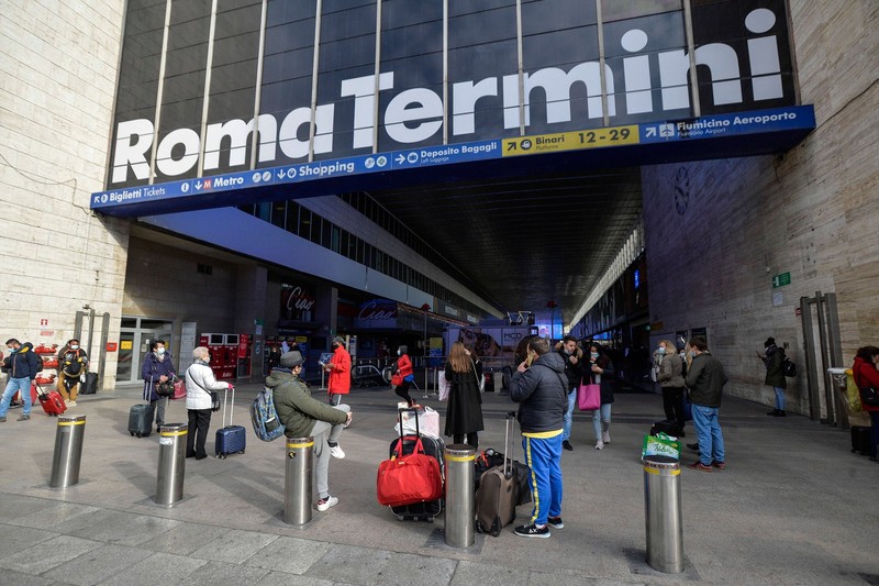 Als einer der wichtigsten Bahnhöfe Europas empfängt Roma Termini täglich Tausende.