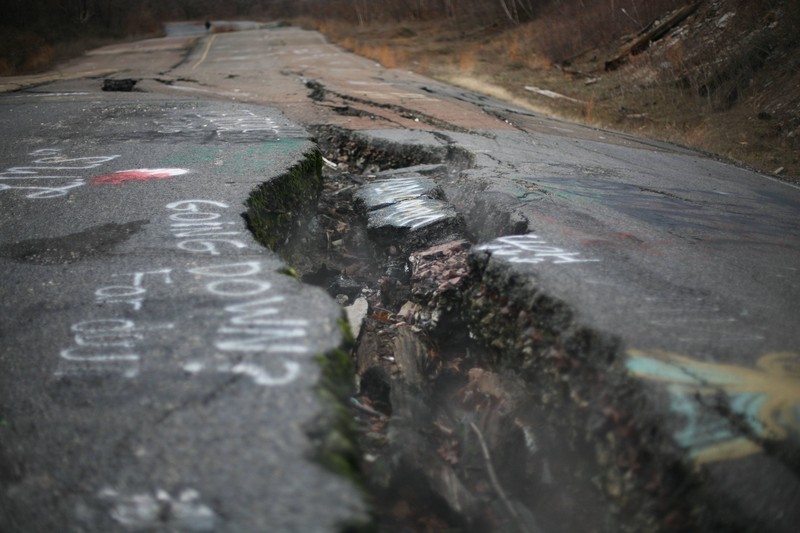 Centralia in Pennsylvania ist fast verlassen.
