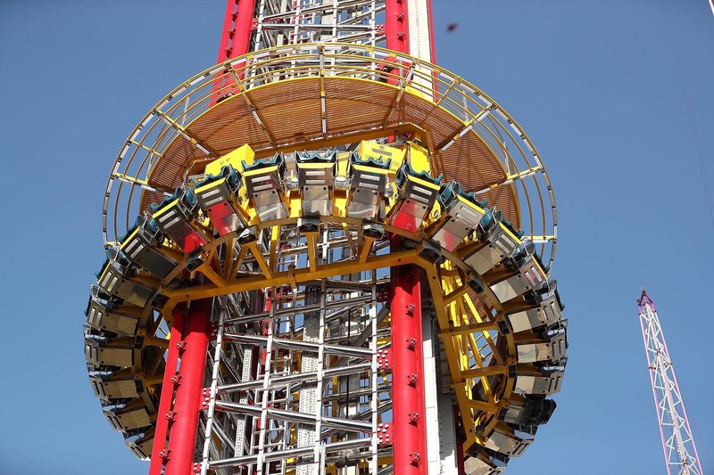 Der Freefall-Tower im Freizeitpark ICON, auf welchem sich der Unfall ereignete.