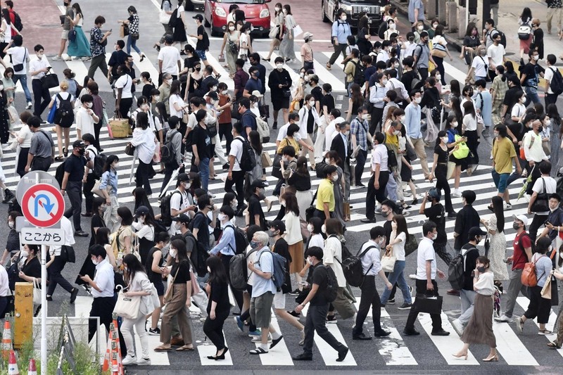 Die Shibuya-Kreuzung in Tokio ist immer sehr belebt.